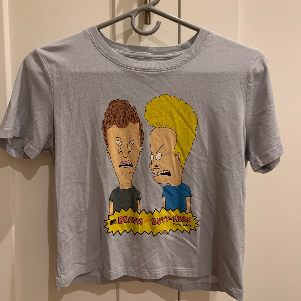 Beavis and Butthead cropped tee